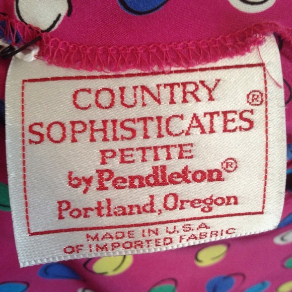 Vintage COUNTRY SOPHISTICATES PENDLETON pink top - Picture 2 of 4